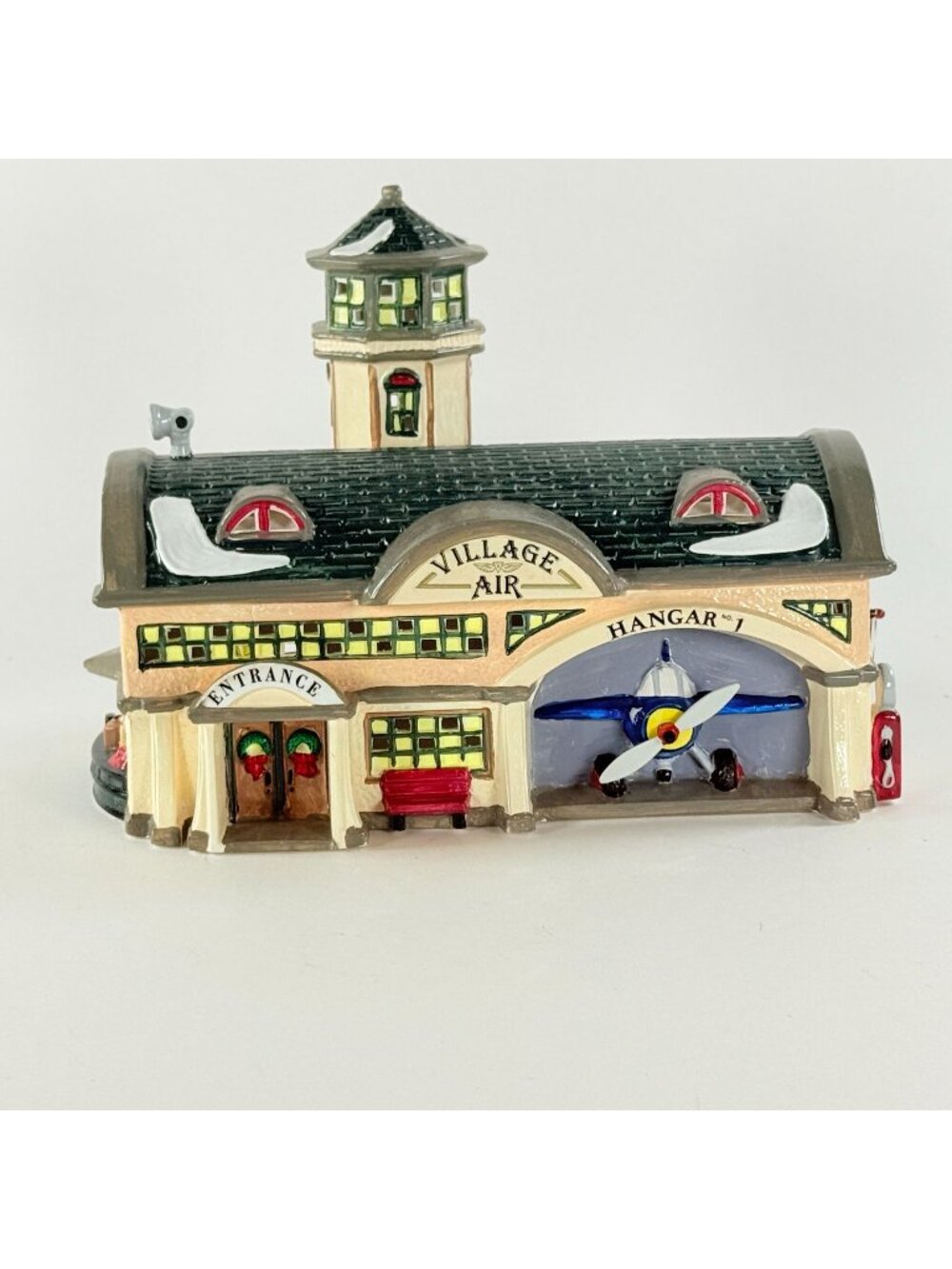Vintage Dept 56 Snow Village Airport Lighted Christmas Village Building 5439 9